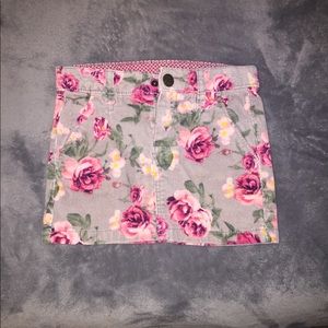 Little girls corduroy rosey skirt